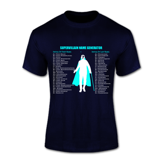 T-Shirt (Supervillain Name Generator)