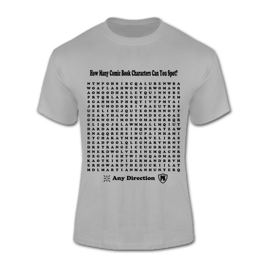 T-Shirt (Comic Book Character Wordsearch)