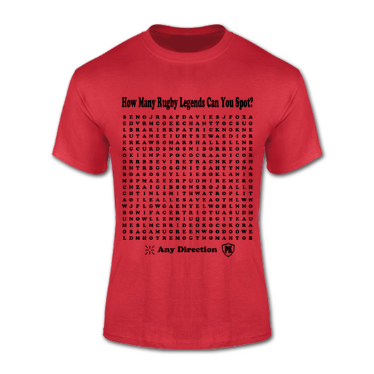 T-Shirt (Rugby Legend Wordsearch)