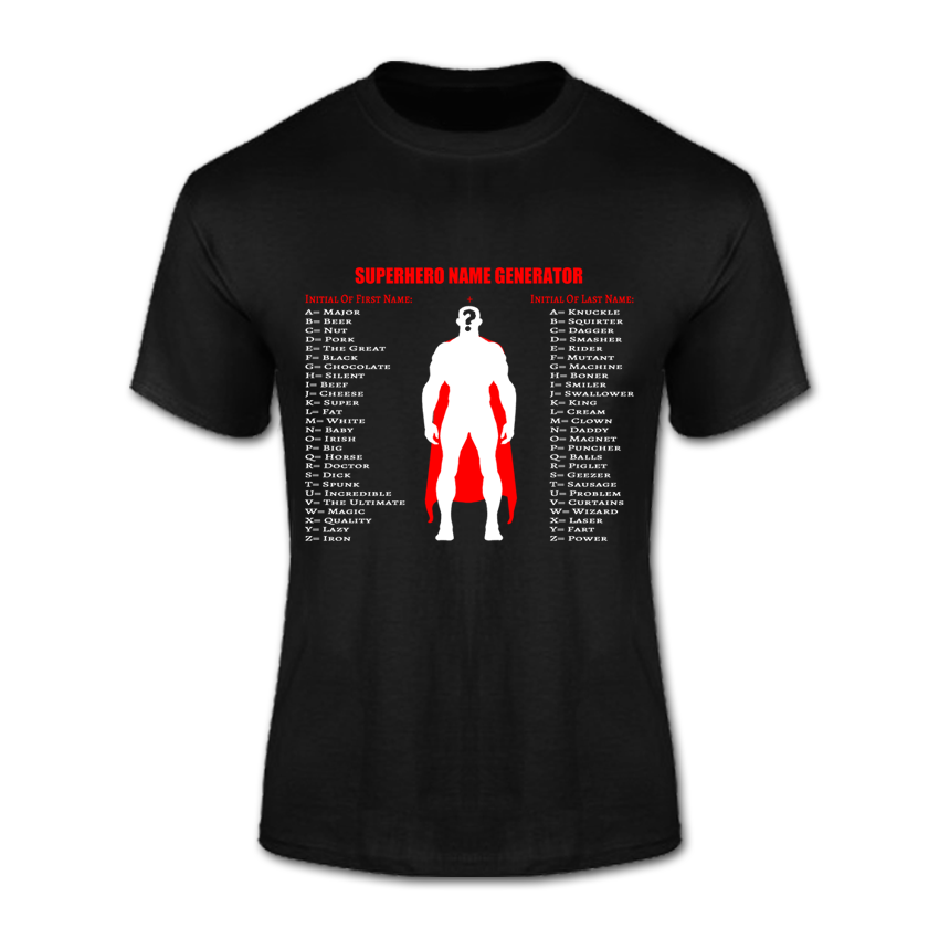 T-Shirt (Superhero Name Generator)