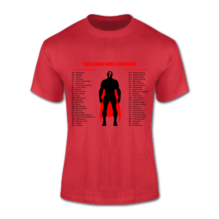 T-Shirt (Superhero Name Generator)