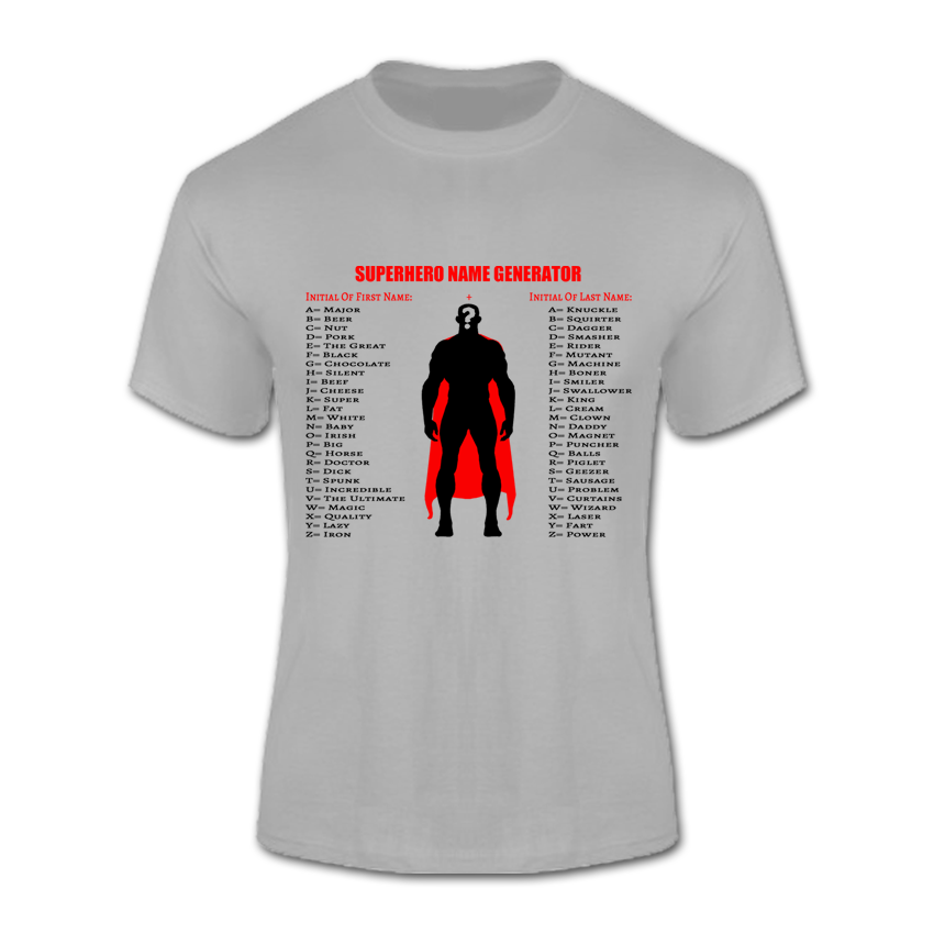 T-Shirt (Superhero Name Generator)