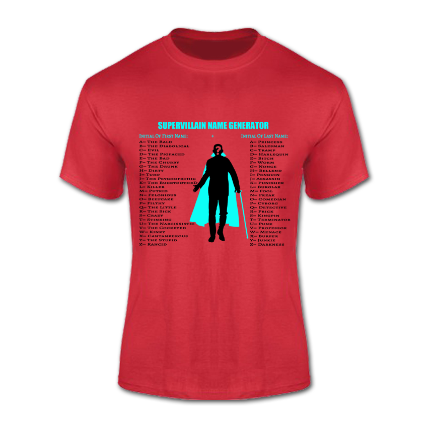 T-Shirt (Supervillain Name Generator)