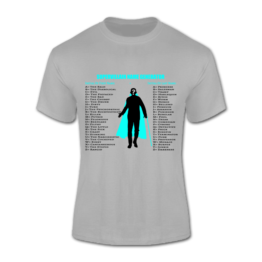 T-Shirt (Supervillain Name Generator)