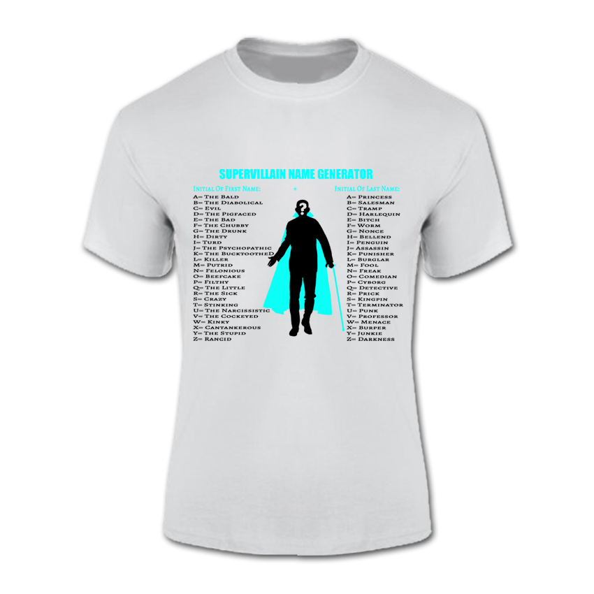 T-Shirt (Supervillain Name Generator)