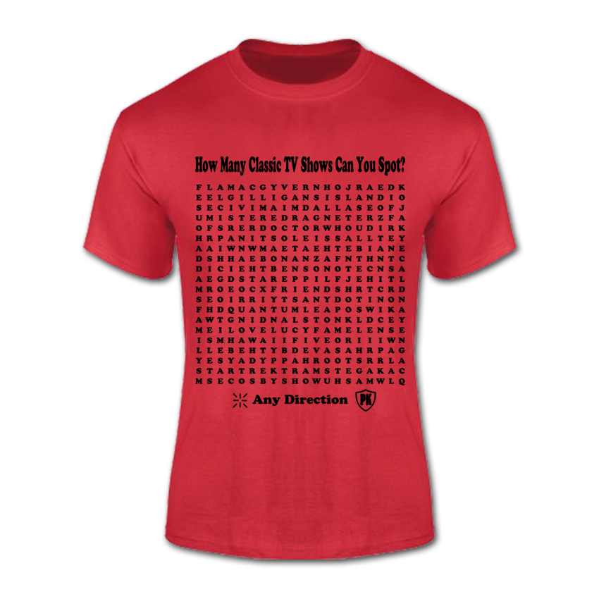 T-Shirt (Classic TV Show Wordsearch)