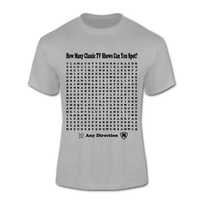 T-Shirt (Classic TV Show Wordsearch)