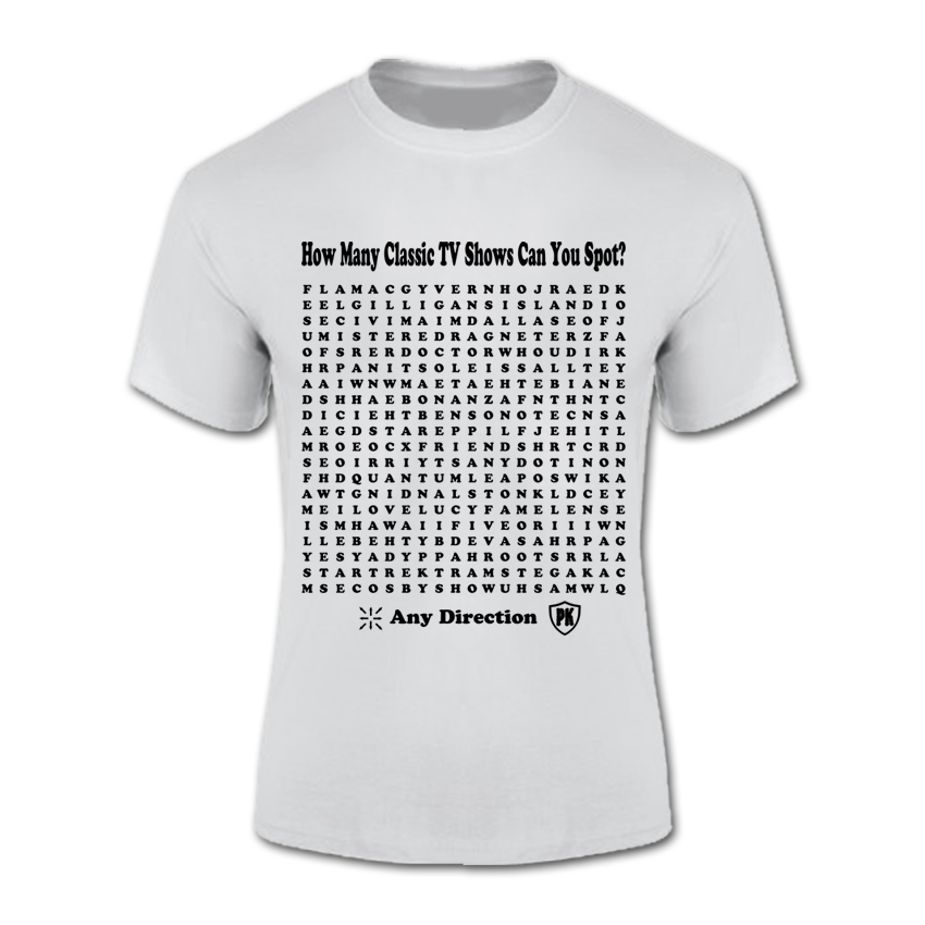 T-Shirt (Classic TV Show Wordsearch)